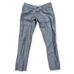 Sixty Dress Pants Men's 34 Blue Striped Casual Trousers Made In Italy